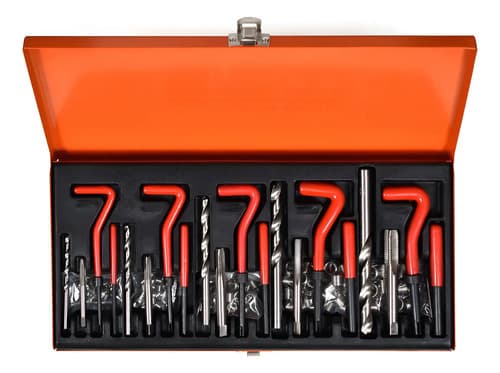 Juego Kit Insertos De Rosca 131 Piezas Aut29 Hamilton Color Naranja