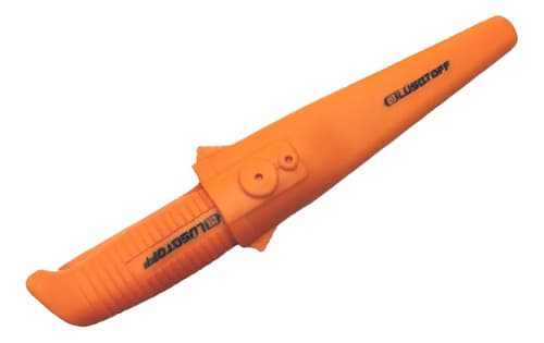 Cuchillo Flotante Lusqtoff Hoja 10cm Pesca Funda Pvc Rígida Color Naranja