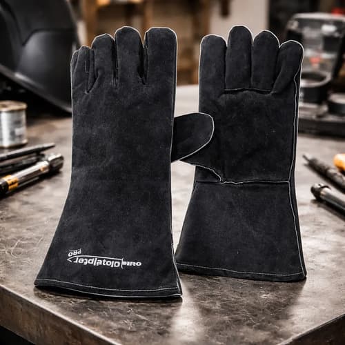 Guantes Soldador Gladiator Pro - Gsol-gp Verde Oscuro