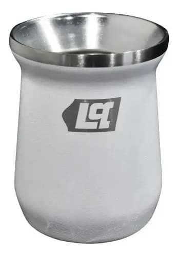 Mate De Acero Inoxidable 300ml Lusqtoff Blanco (mod Matlb-9 Lisa