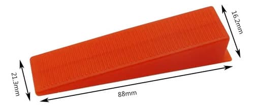 Cuñas Niveladoras Y Clips Para Piso Fertak (100 Cuñas + 500 Clips) Phantom Red