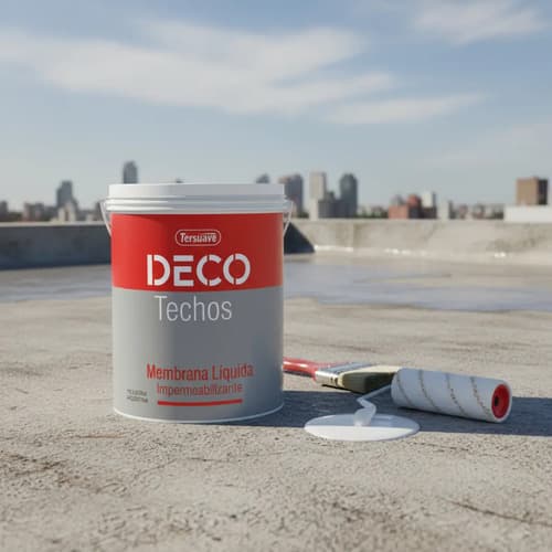 Membrana Impermeabilizante Líquida Tersuave Deco Techos 4kg Blanco Mate
