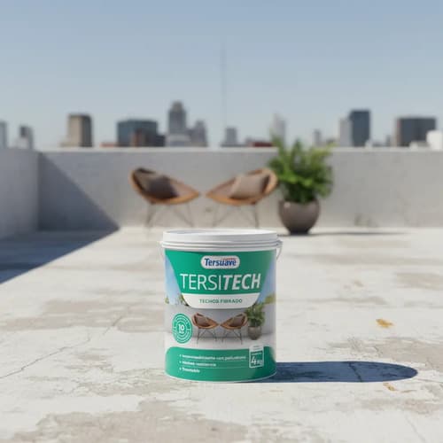Tersuave Tersitech Fibrado Membrana Acrílica Líquida Para Techos 1kg