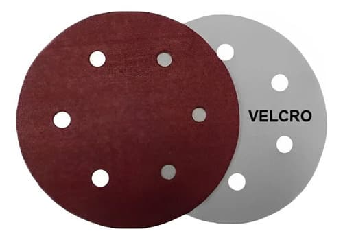 Disco De Lija Nauber De 225mm Con Velcro Y Grano 80