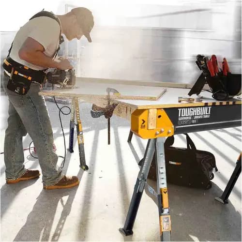 Caballetes 2pzs Mesa Trabajo Plegable Toughbuilt