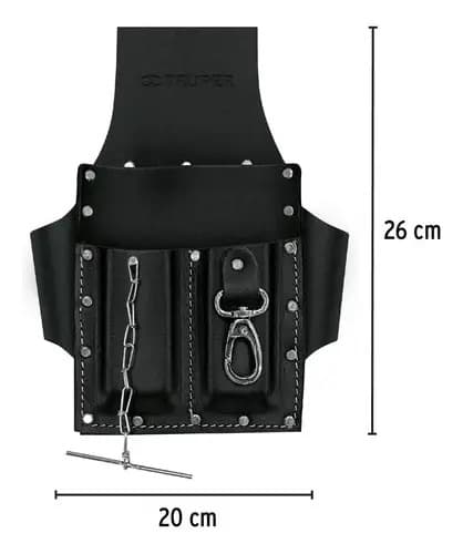 Porta Herramientas Cuero 2,6mm 7 Compartimientos Truper