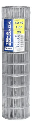 Tejido Malla Electrosoldada Galvanizada 1,22mx25m Equus Gris