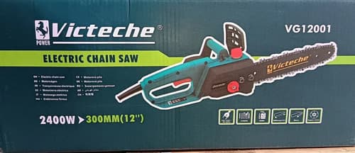 Motosierra Eléctrica 2400w Espada 12  300mm Victeche Turquesa