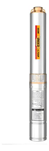 Bomba Sumergible Ingco 4 750w Pozo Con Kit Controlador Gris