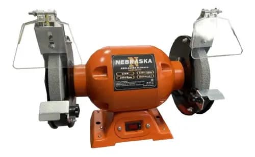 Amoladora Banco Afilador Nebraska 550w 8 PuLG 200mm 2.950rpm Naranja