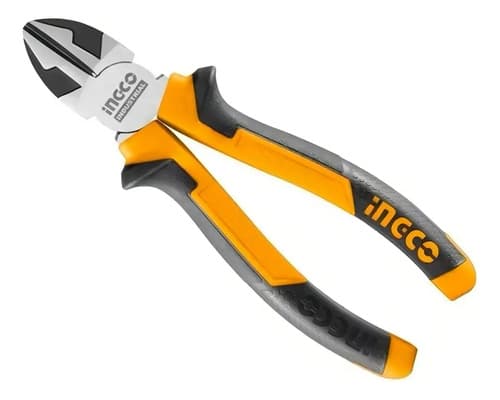 Alicate De Corte Diagonal Industrial Ingco 6 PuLG Hdcp28168 Color Naranjo/negro Naranja/negro