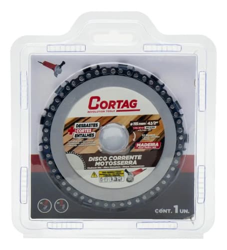 Disco Con Cadena Para Motosierra Cortag De 11.5  Para Madera