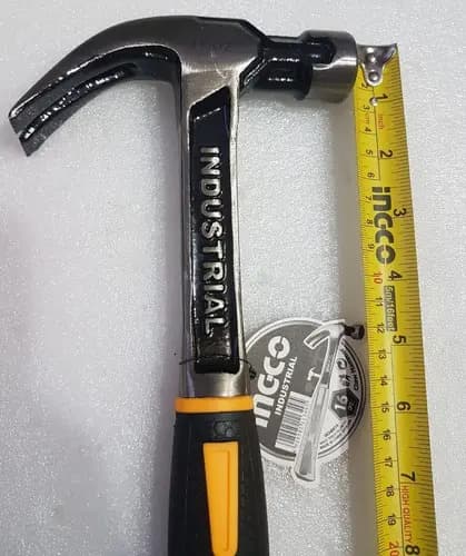 Martillo Uña 450g Industria Mango Forjado Antishock Ingco