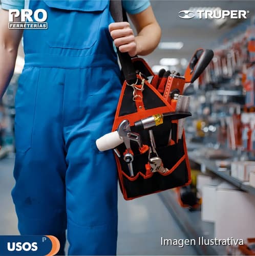 Porta Herramientas Maleta 20'' Truper 17104 Naranja/negro