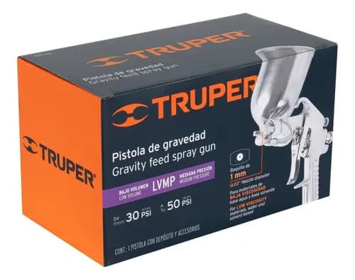 Pistola Para Pintar De Gravedad 400 Ml Truper 11989