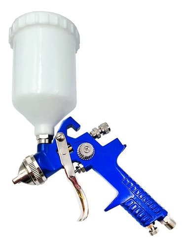 Pulverizador 600ml Ajustes Precisos Ideal Pintura Moto E Azul