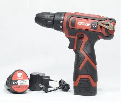 Taladro Atornillador Inalámbrico Equus 12v /sin Percutor.hnt Rojo 0