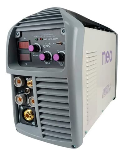 Soldadora Neo Mig Tig Mma 250a + Tubo Argon 2 Mts + Manometr Gris