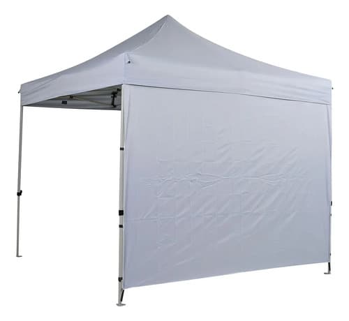 Pared Para Gazebo De 2x2m En Poliéster Blanco