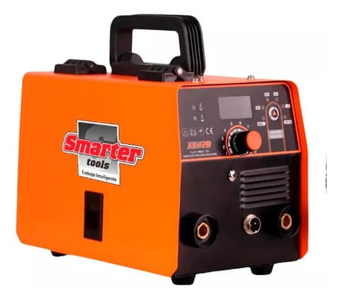 Soldadora Mig Flux Mma Tig 120a Smarter Fx120 Pro C/ Careta Naranja