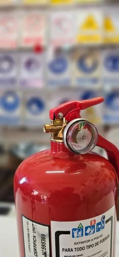 Extinguidor Bomberito Reglamentario C/ Soporte 1 Kg. Auto