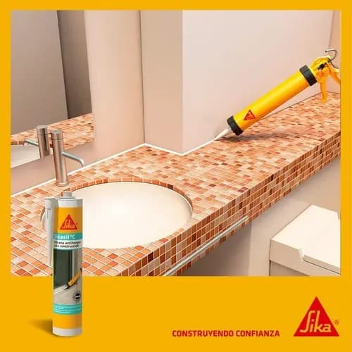 Sellador De Silicona Sikasil C 280cc Color Blanco