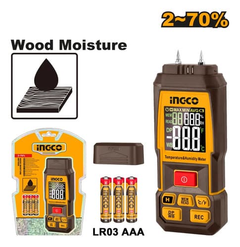 Medidor De Humedad En Madera Ingco Hetwm031