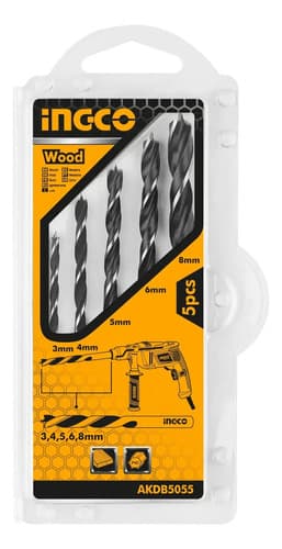 Taladro Percutor Ingco 850w + Mechas Metal Madera Concreto Color Amarillo Frecuencia 50hz/60hz