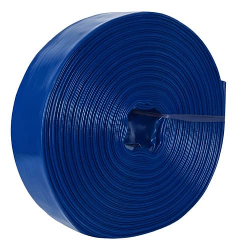 Manguera Plana De Descarga 3''x50 M Pvc 100865 Azul