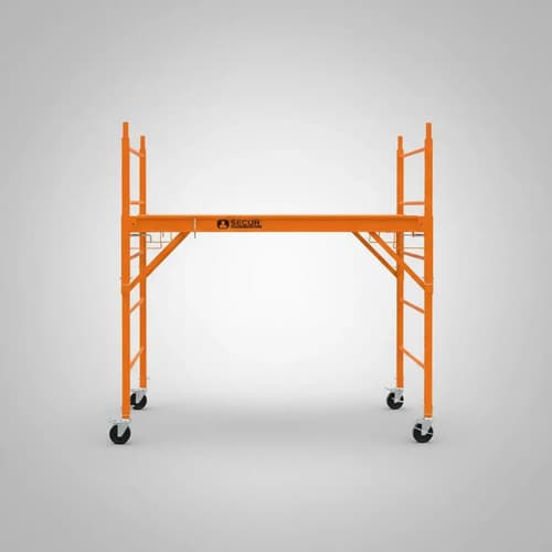 Andamio Multipropósito Secur Modelo Profesional Con Ruedas Y Altura Regulable