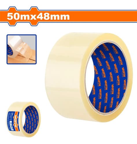 Cinta Transparente 50m X 48mm Wadfow Wpn1h05 X 6 Unidades Transparente Liso