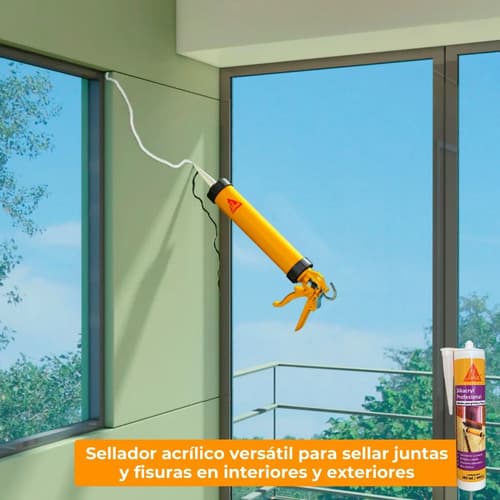 Sellador Sikacryl Profesional Grietas Cartucho X 280ml Sika