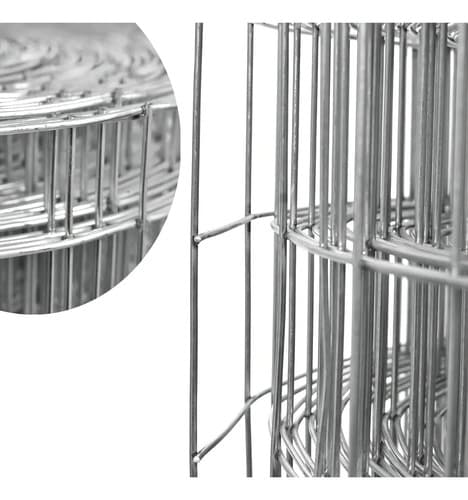 Malla Electrosoldada Fuzil Alambre Galvanizado 1.8x25m 5x10cm Acero