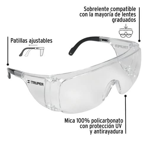 Lentes Mica Transparente Para Usar Sobre Lentes Graduados