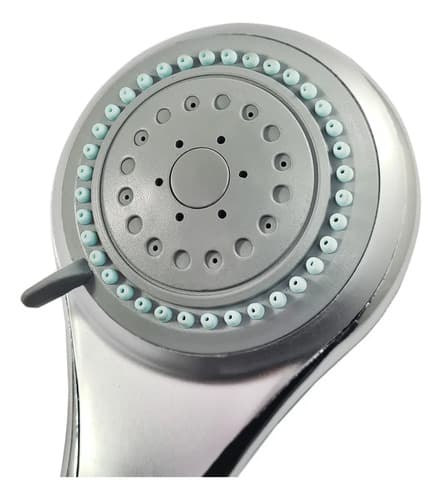 Duchero Telefono 3 Modos Masaje + Soporte + Manguera 1.5 Mts Gris Oscuro Cromado