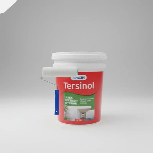 Pintura Latex Exterior Interior Tersuave Tersinol 10 Litros Blanco