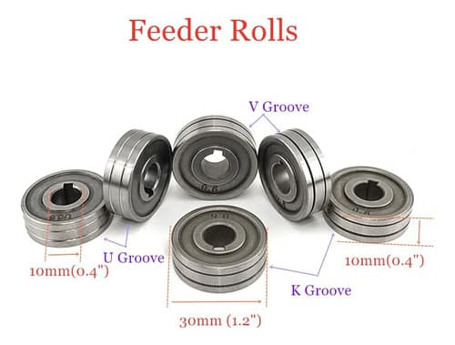Rodillo Guía De Alambre Mig Para Alimentador De Soldadura Color 0.8-1.0mm/v Groove
