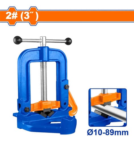 Prensa De Banco Tubos 2# 3  Rango 10-89mm Wadfow Wgtq1203 Azul