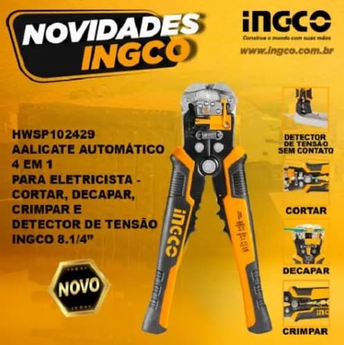 Pinza Inteligente Detector Volt Pela Corta Cable Ingco Febo