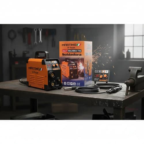 Soldadora Inverter 3 En 1 Mig Mma Tig Mig-130 Tyt Naranja