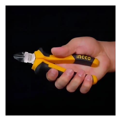 Alicate De Corte Diagonal Industrial Ingco 6 PuLG Hdcp28168 Color Naranjo/negro Naranja/negro