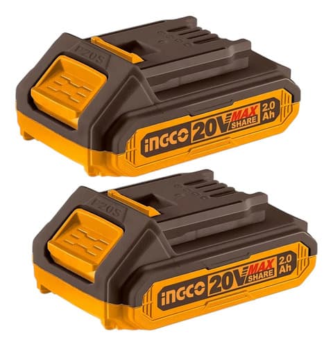 Kit Atornillador Ingco De Impacto Inalambrico Brushless Taladro Inalámbrico Rotomartillo Brushless Ingco 2 Baterías Maletin Uckli20277 Amarillo