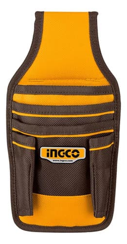 Bolsa Coleto Porta Herramientas 5 Bolsillos Para Cinturón Color Amarillo
