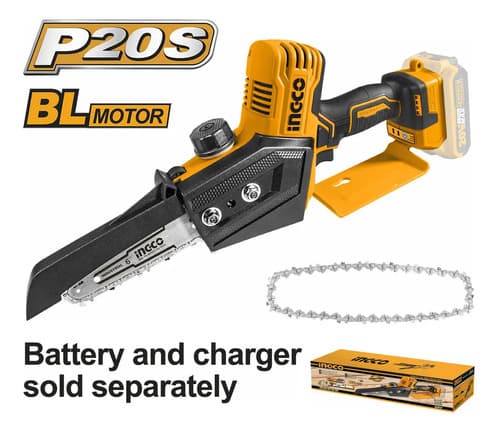 Mini Motosierra A Bateria P20s Ingco Cgsli2068 Amarillo