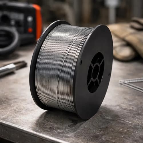 Alambre Para Mig Flux 0.8mm Para Soldar Sin Gas 1 Kg Logus Plateado
