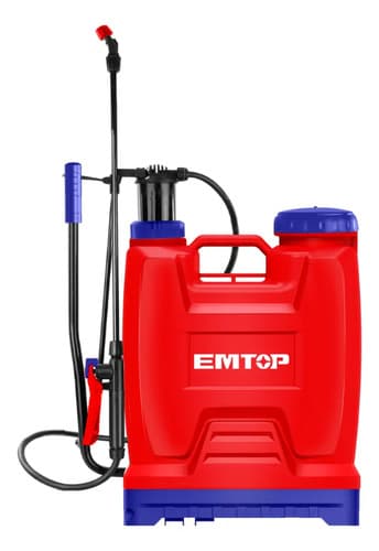 Mochila Para Fumigacion 16lts Emtop Espp41602 4,5 Bar Rojo