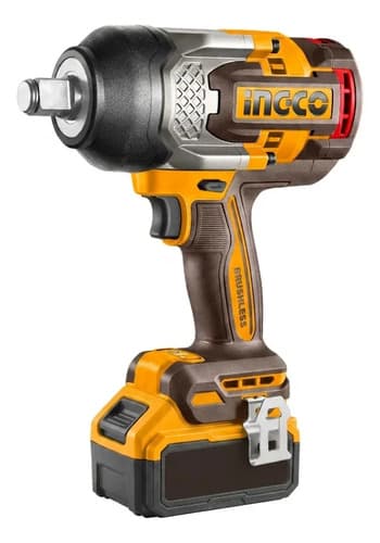Llave De Impacto Bateria 20v 3/4 5ah Valija Ingco Ciwli20105 Amarillo 50