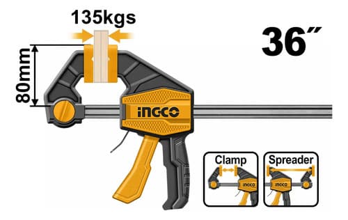 Prensa Rapida Ruda 36  135kg Ingco Hqbc36803 