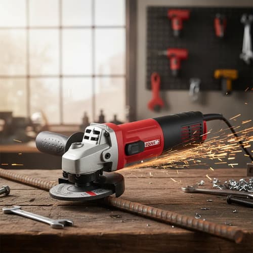 Amoladora Angular Profesional 810w Para Disco De 4.5 Color R Rojo 50hz