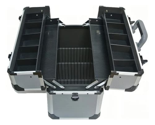 Caja Porta Herramientas Aluminio Fuelle Crossmaster 9931116 Color Gris